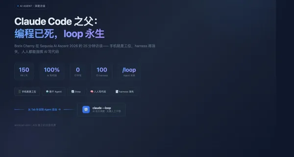 Claude Code 之父：编程已死，loop 永生
