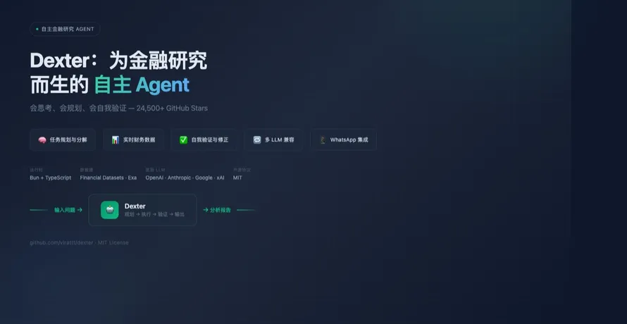 Dexter：为金融研究而生的自主 Agent