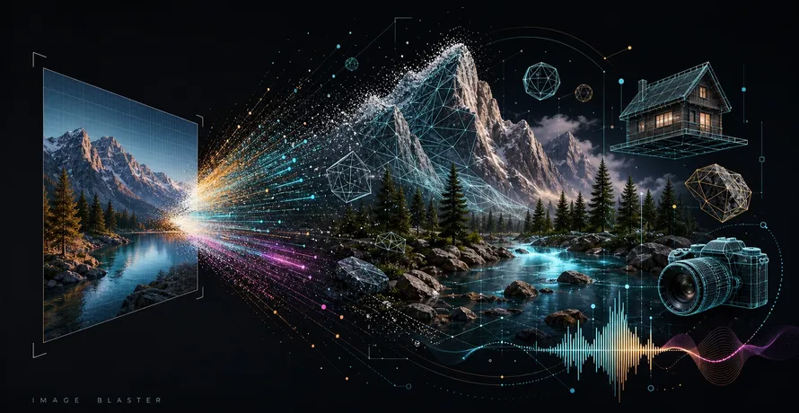 Image Blaster: Blast Any Image Into a Meshed 3D World in Under 5 Minutes