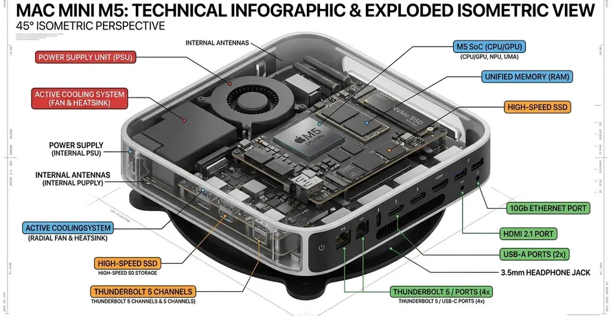 Isometric 3D Technical Infographic Prompt: Photoreal + Annotation Overlay