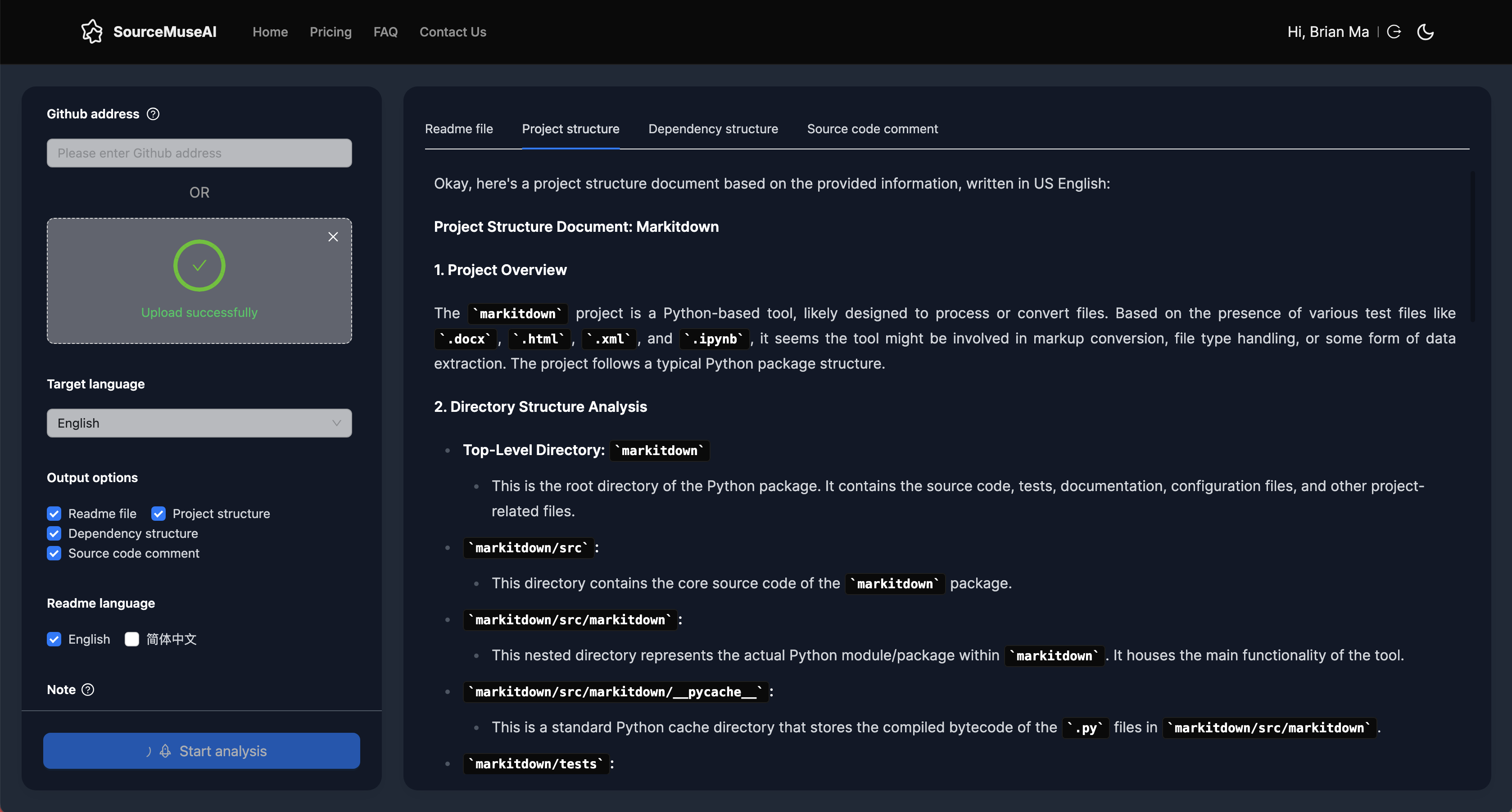 Automatic Generation of Multilingual ReadMe